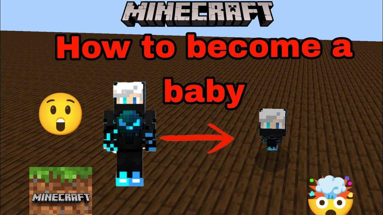 😁how to become a baby👶 in Minecraft for poi poi poi videos😲🤯 #minecraft ...