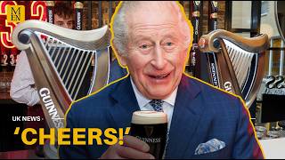 King Charles pulls ‘perfect’ pint of Guinness at new London brewery opening
