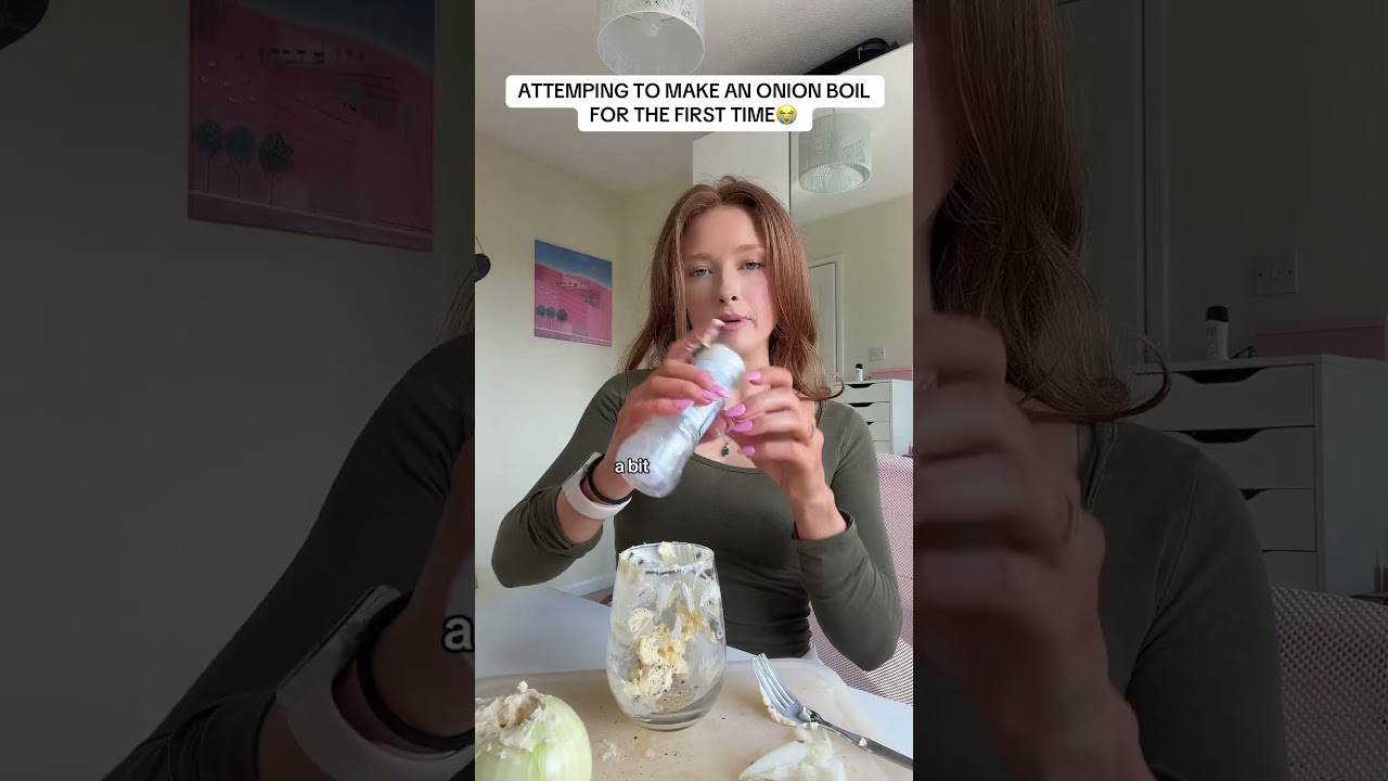 ATTEMPTING TO MAKE AN ONION BOIL FOR THE FIRST TIME 😭 #onionboil #food #uk