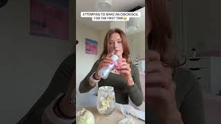 ATTEMPTING TO MAKE AN ONION BOIL FOR THE FIRST TIME 😭 #onionboil #food #uk