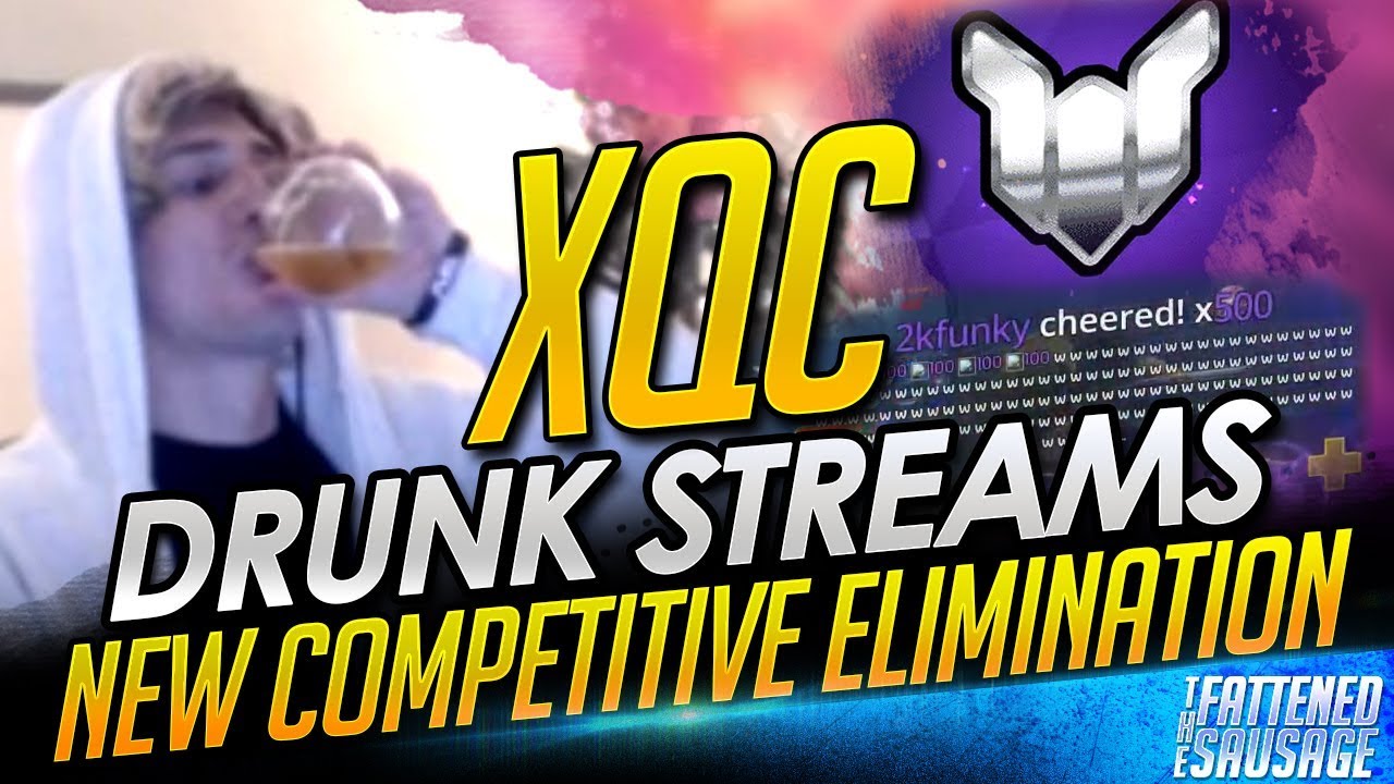 XQC GETS DRUNK & Tries NEW Competitive Mode! Gets TILTED by DONATION TROLLS