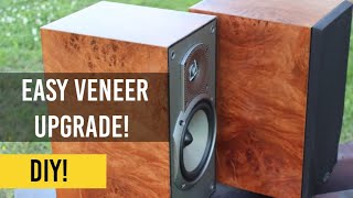 Ep. 37  How to Apply Real Wood Veneer your DIY  Speaker | DIY Speaker Veneer | Home Theater Gurus