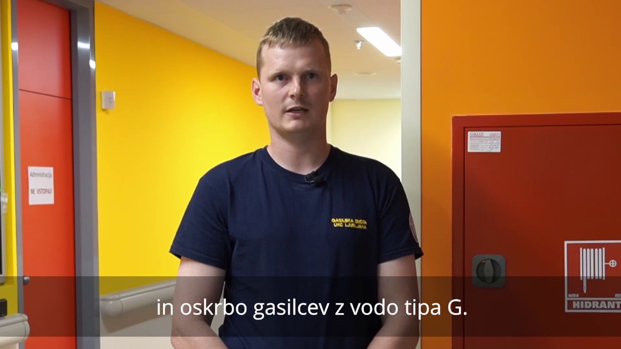 Prikaz pravilne uporabe notranjih hidrantov