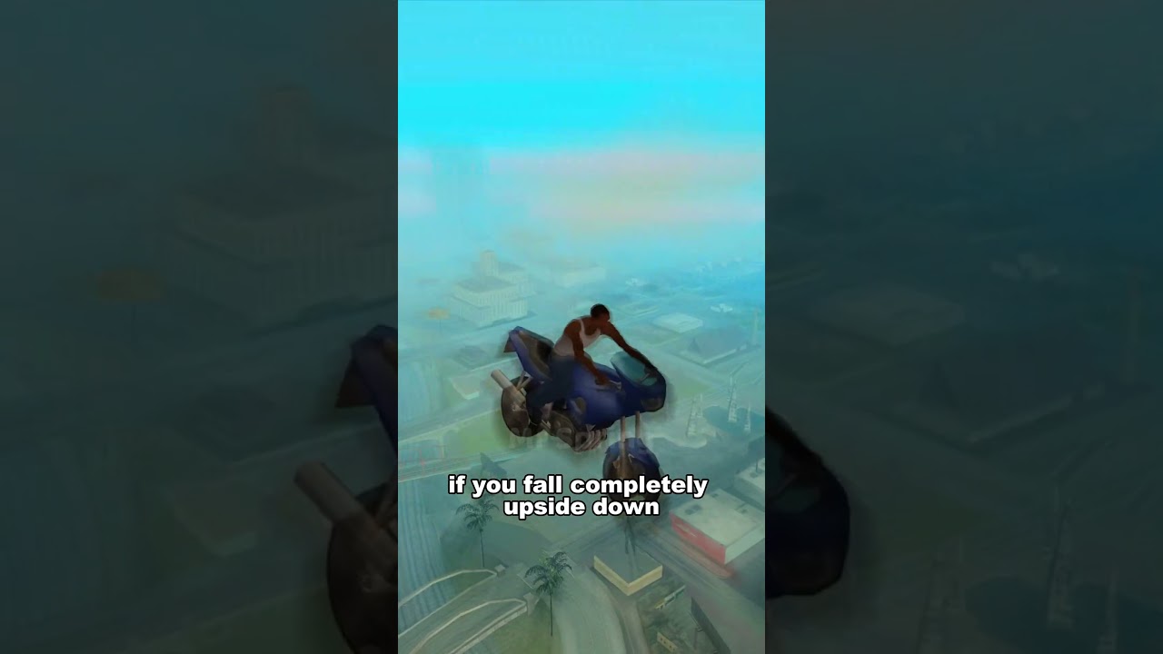IF YOU CRASH THE BIKE UPSIDE DOWN IN GTA GAMES