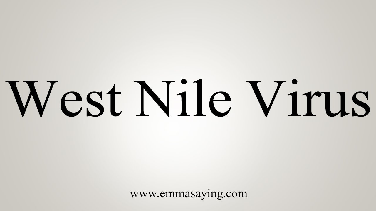 how to say in english jamun How To Pronounce West Nile Virus