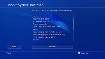 Vymaže obnovení továrního nastavení vše v systému PS4?