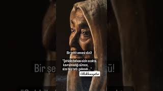 Bir Şehit Annemizin Sözü