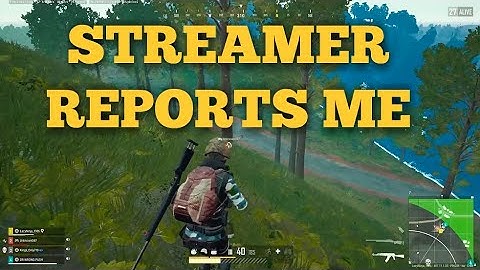 PUBG Streamer Reports Me For Cheating