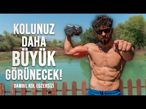 Ağır Çalışmanıza GEREK YOK! | Ön - Arka Kol Antrenmanı (SADECE DAMBIL)