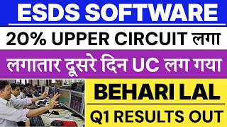 ESDS Software share news | ESDS Software IPO | Behari Lal Engineering Q1 Results 💥 screenshot 3