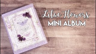 Lilac Flowers Mini Album