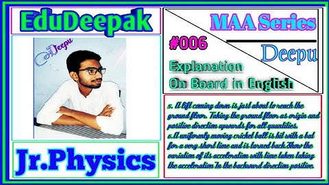 Motion in a straight line junior Intermediate 2marks questions simple explanation by EduDeepak