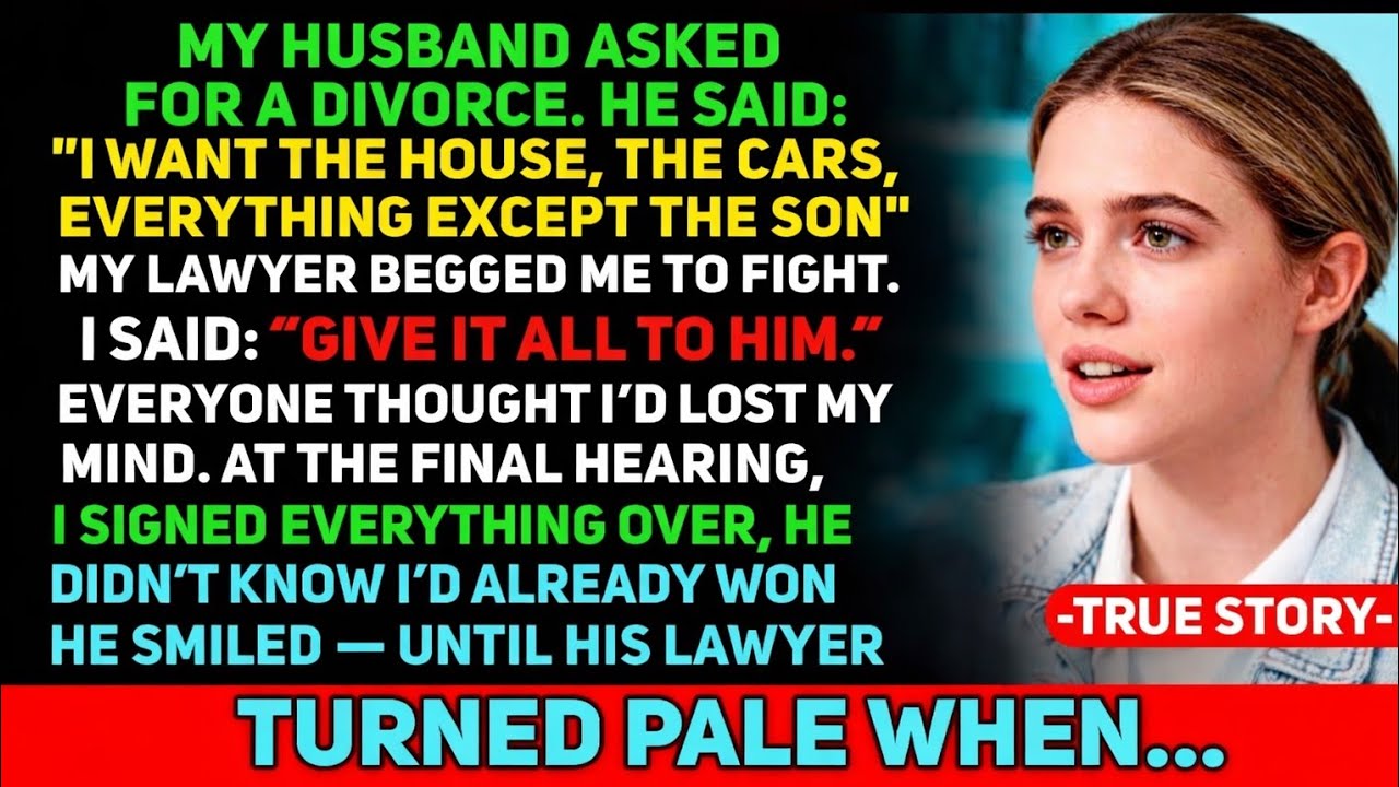 My Husband Took Everything in the Divorce - He Had No Idea What He Was Really Taking and...