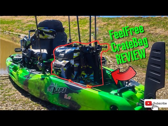 feel free tackle bag Waterproof Fishing with Rod Holder Sided Tackle Bag FeelFree Camo Crate Bag 76L