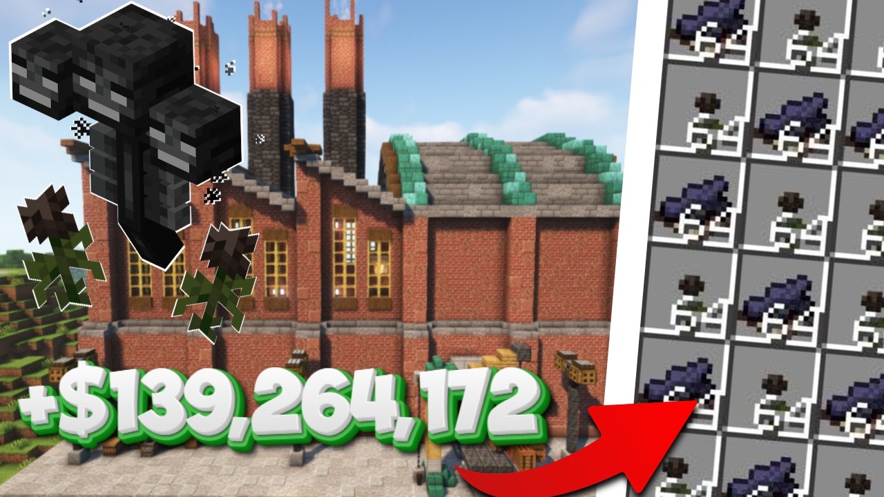 Minecraft Waitrose Build I Made A WITHER ROSE Factory on the Donut SMP - YouTube
