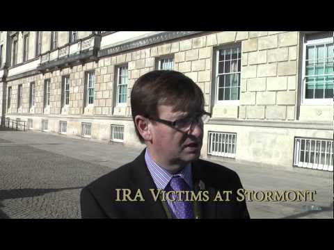 IRA Victims protest at Stormont.