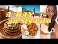 VEGAN What I Ate Today Vlog with Recipes 🍂 Making Pumpkin Pancakes + Trying Vegan "In and Out" 🍔🍟