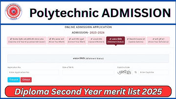 Diploma Second Year Merit List 2025 | Rajasthan Polytechnic Merit list 2025 kaise dekhe | Board News