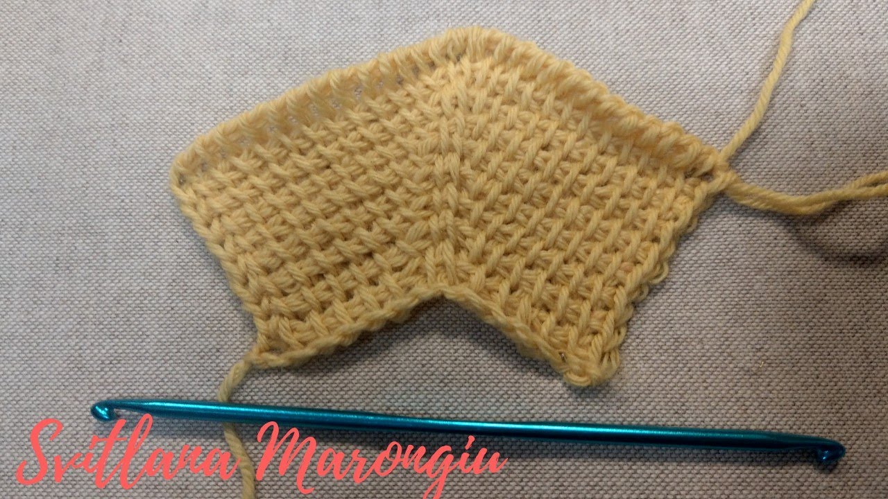 Uncinetto Tunisino  - come fare la linea raglan