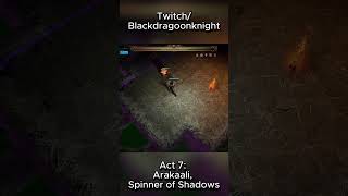 POE Boss Act 7: Arakaali, Spinner of Shadows | #shorts #pathofexile #poe #arpg  #gamingclips