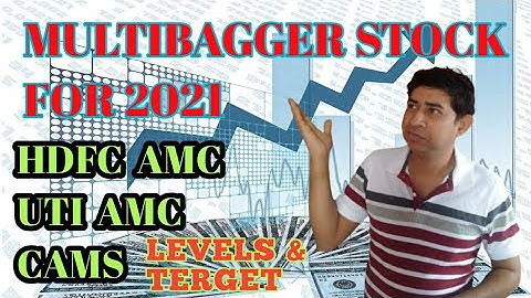 MULTIBAGGER STOCKS | HDFC AMC SHARE| UTI AMC SHARE| CAMS SHARE LEVELS AND TERGET |