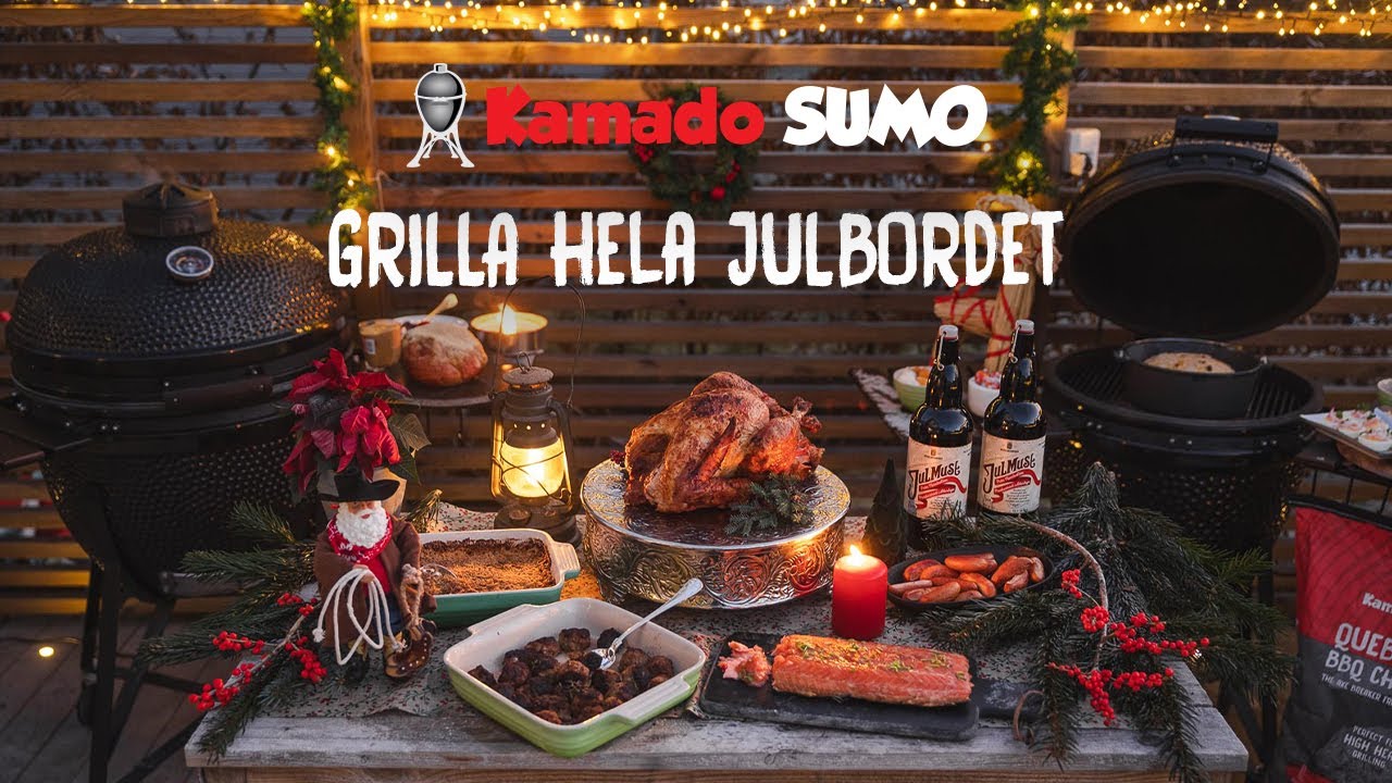 Hur du grillar HELA julbordet på en Kamado!