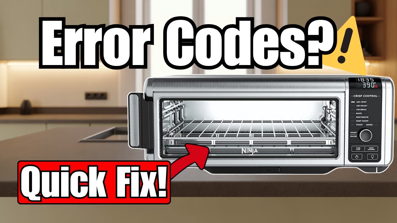 Ninja Foodi Air Fry Oven Shows Error Codes? Try This First (SP101)