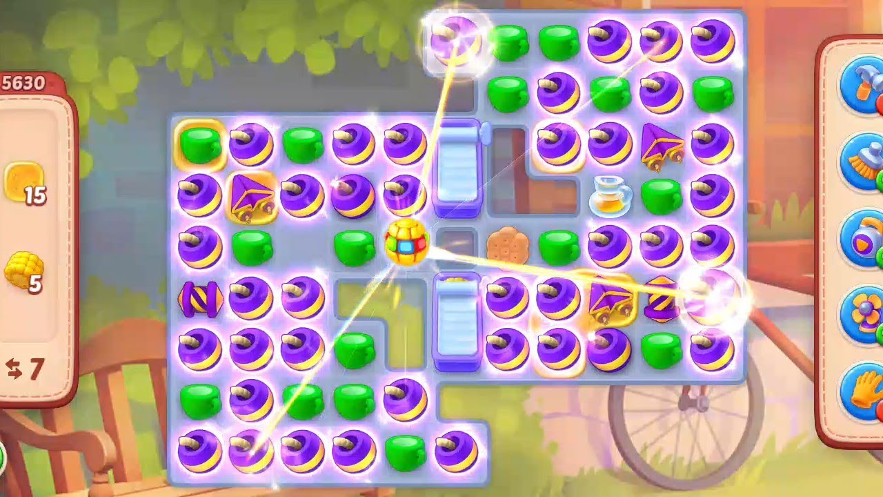 Homescapes wonderful game play video level 5635 complete ✅🏘️ 🏕️