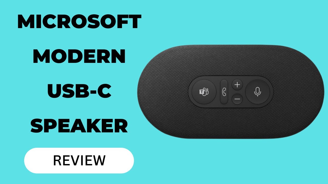 Microsoft Modern USBC Speaker, Certified for Microsoft Teams Review