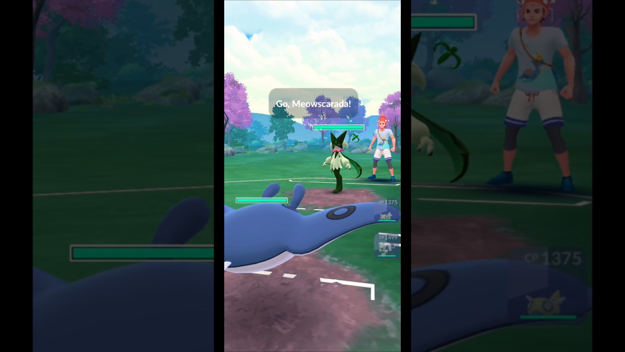 PvP Battle in Great League: Mantine vs Meowscarada! 💥 | Pokemon GO Shorts