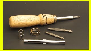 Make a Screwdriver handle  Woodturning!