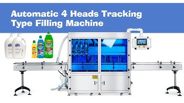 ZS-VTGF4 Automatic Servo System Gear Pump Shampoo Paste Tracking Filling Machine