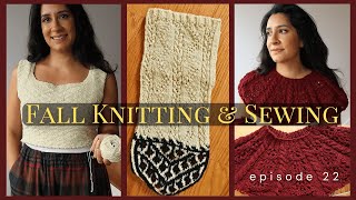 Knitting Podcast 22 - Fall WIPS, Kutovakika KAL, Danish Nightshirt, & 1 Sock!