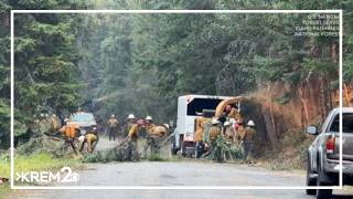 Level 3 (Go Now!) evacuations in place for the Upper Smith Creek Fire in Boundary County
