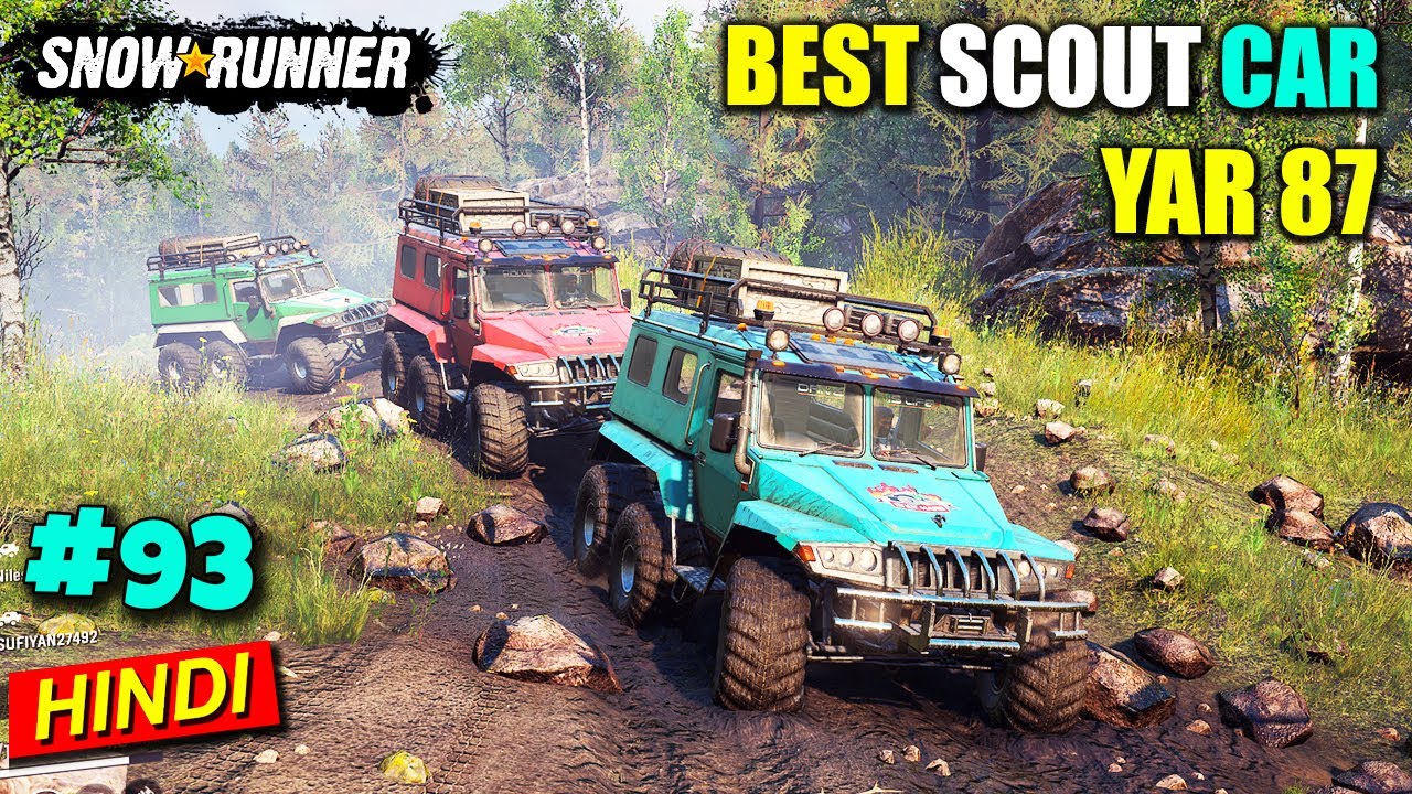SnowRunner! Best Scout Car in SnowRunner! YAR87 Drive Test & New Map