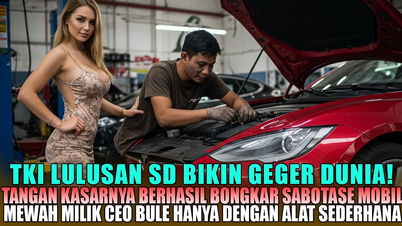 TKI LULUSAN SD DIHINA! DIA BUKTIKAN BERHASIL BONGKAR SABOTASE MOBIL MEWAH MILIK CEO BULE...