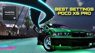CARX STREET BEST SETTINGS FOR POCO X6 PRO || ANDROID NEW UPDATE 1.3.1