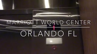 Low Rise - KONE (Former Westinghouse AE) Traction elevator at Marriott World Center in Orlando FL