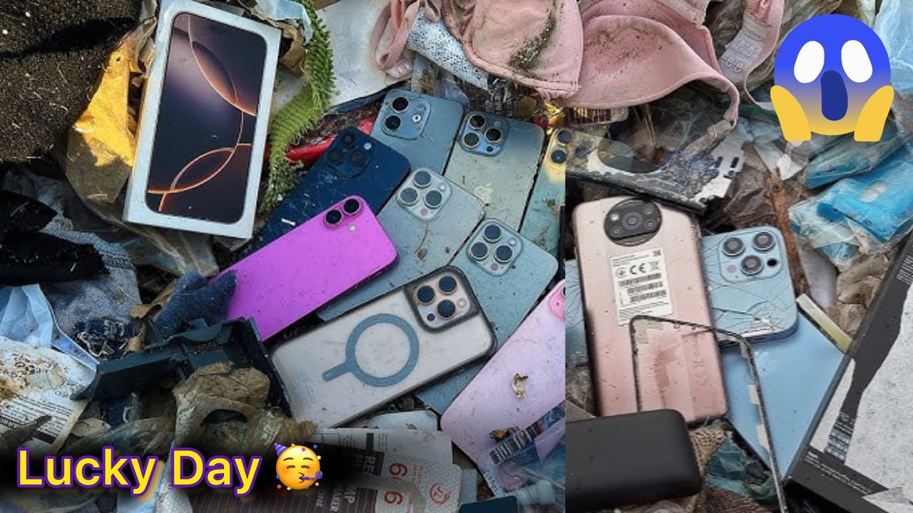 🤩 Great Day 🥳! Find Loat Of IPhones 📱 | Find Many Mobiles in Garbage | 