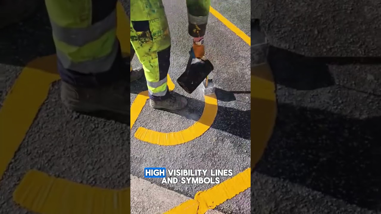 Hot Road Marking Process