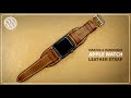 [Leather Craft] Making a handmade Apple watch leather strap / watch band  DIY / Pattern available