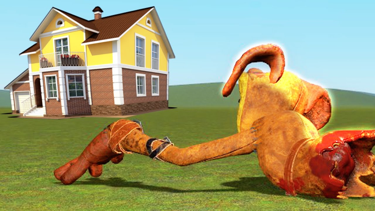 DOGDAY VS HOUSES!! (Poppy Playtime Chapter 3) - Garry's Mod