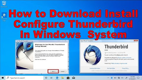 How to  Configure Thunderbird In Windows Step By Step