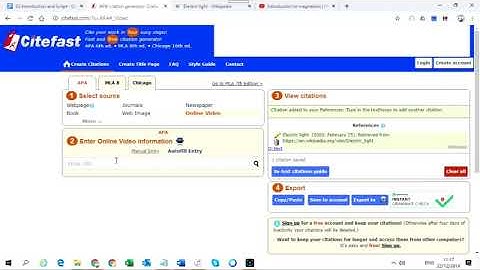 How to generate citations using Citefast.com [CC]