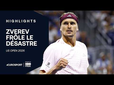 US OPEN 2026 : Après une remontada SPECTACULAIRE, Zverev s'en sort en CINQ SETS face à Sonego