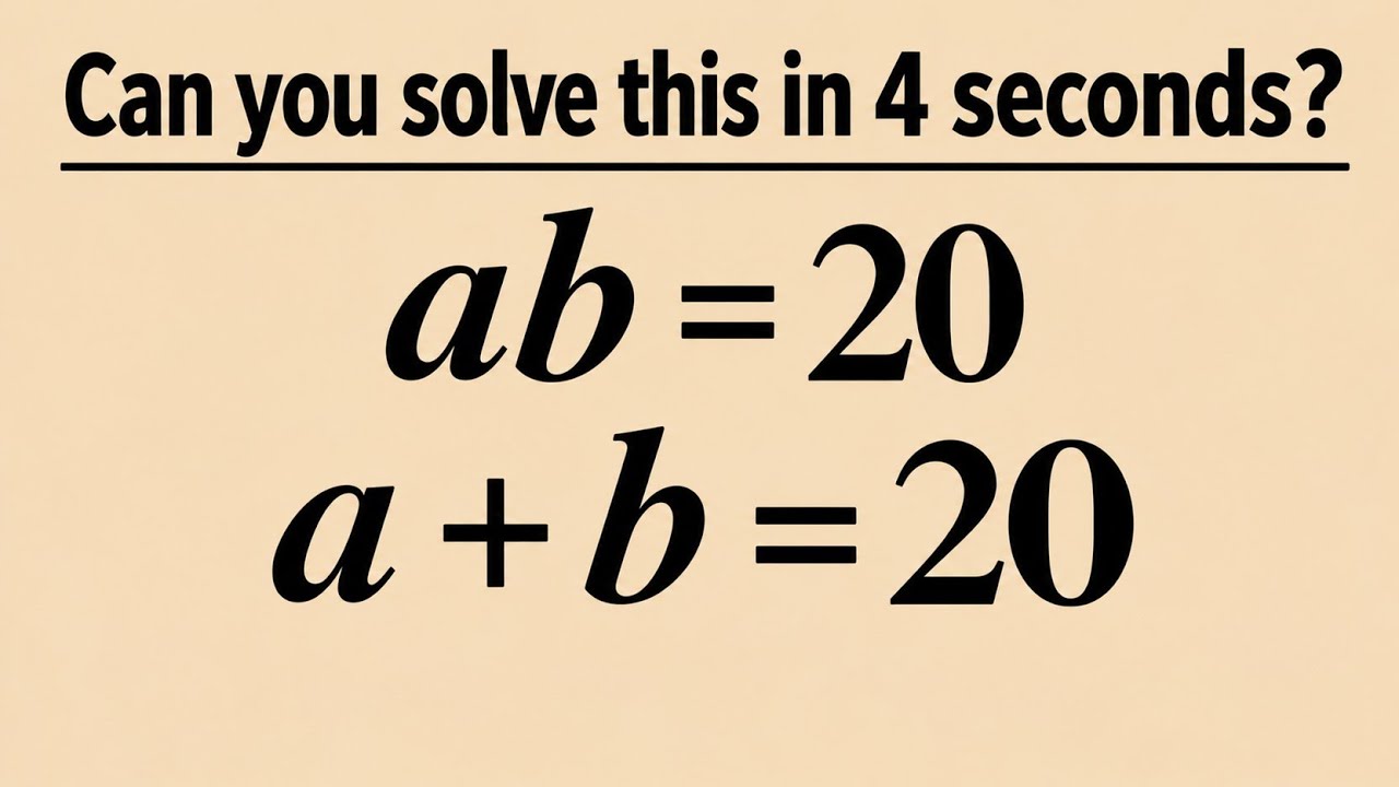 Only 1% Can Solve This Math Problem! - YouTube