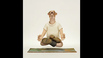 HD Farmer Yoga Lotus Position Fart Shaun The Sheep Shorts 