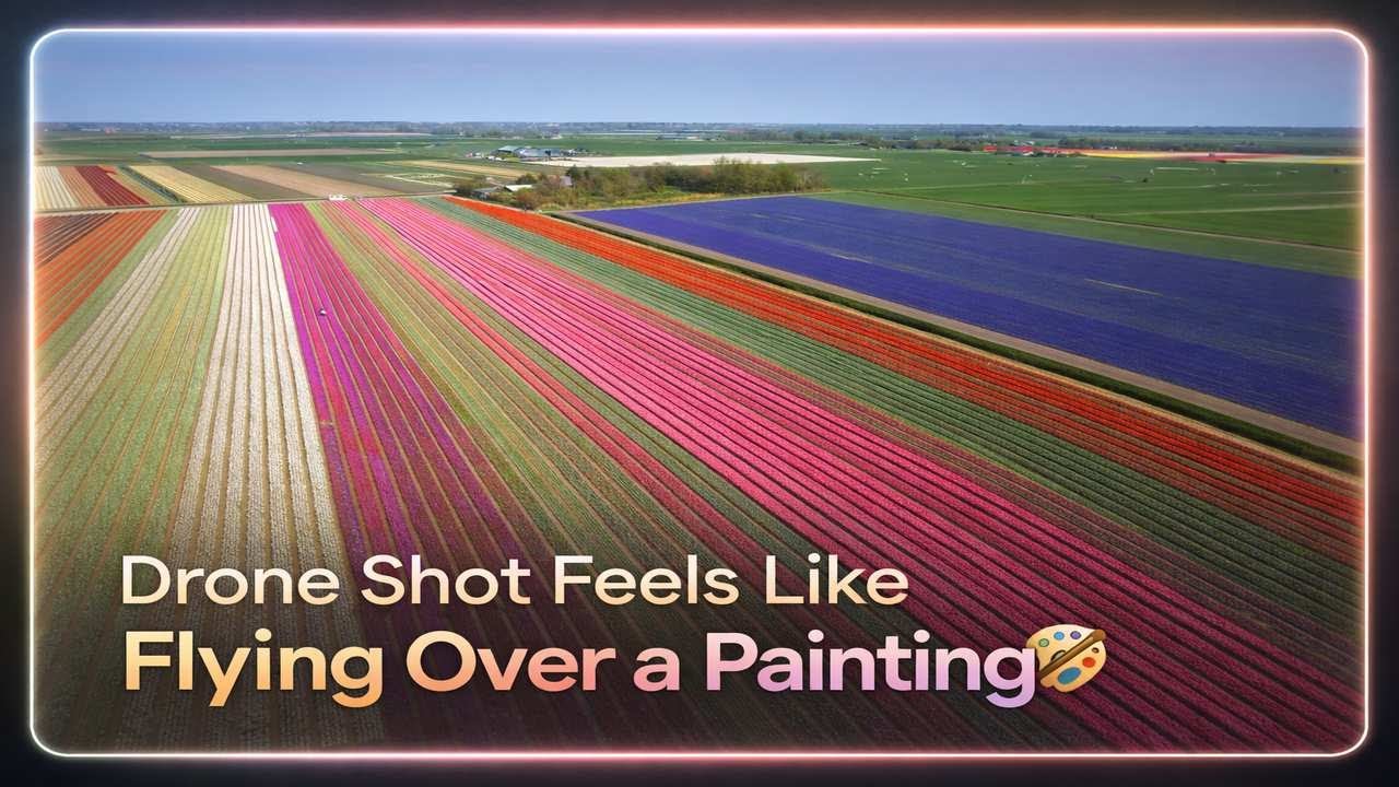 Flying Over a Painting 🎨 ( Drone Shot)