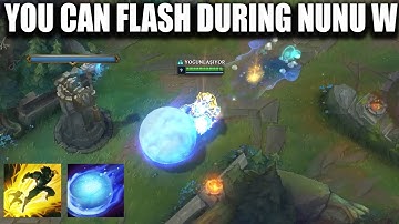 NUNU BUG , CAN FLASH DURING NUNU W