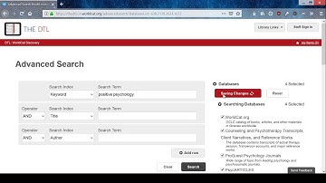 How to Use Advanced Search